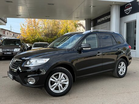 2011 Hyundai Santa Fe II Рестайлинг, чёрный, 1325000 рублей, вид 3