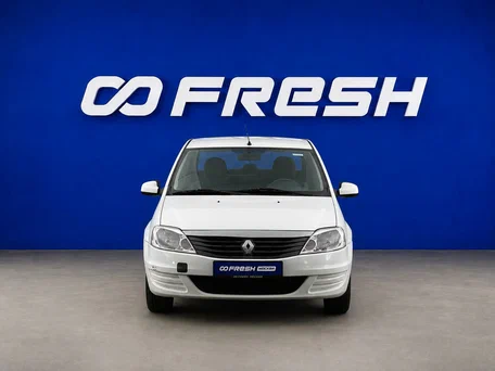 2013 Renault Logan I Рестайлинг, белый, 389123 рублей, вид 3
