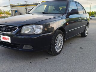 2008 Hyundai Accent ТагАЗ II, чёрный, 200000 рублей, вид 1