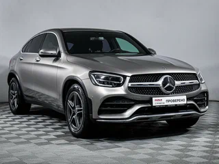 2019 Mercedes-Benz GLC Coupe 300 d I (C253) Рестайлинг, серебристый, 4790000 рублей, вид 3