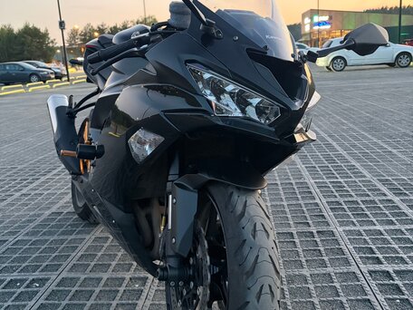2019 Kawasaki ZX-6R Ninja, чёрный, 1200000 рублей, вид 3