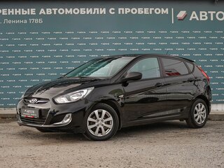 2014 Hyundai Solaris I Рестайлинг, чёрный, 799000 рублей, вид 1