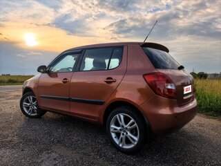 2009 Skoda Fabia II, оранжевый, 550000 рублей, вид 4