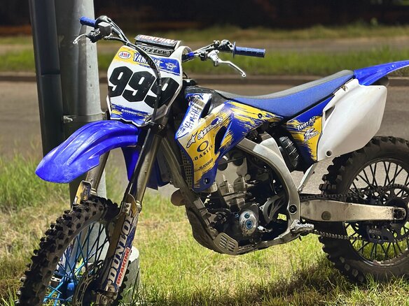 2008 Yamaha YZ450F, синий, 350000 рублей - вид 5