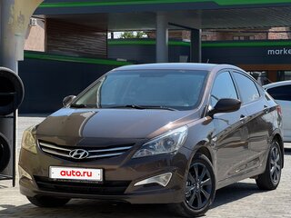 2015 Hyundai Solaris I Рестайлинг, коричневый, 820000 рублей, вид 5