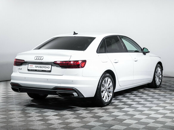 2021 Audi A4 35 TFSI V (B9) Рестайлинг, белый, 3100000 рублей - вид 4