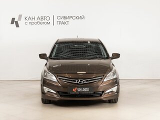 2016 Hyundai Solaris I Рестайлинг, коричневый, 799654 рублей, вид 2