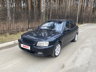 2007 Hyundai Accent ТагАЗ II, чёрный, 380000 рублей, вид 3