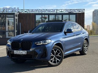2022 BMW X4 20i II (G02) Рестайлинг, синий, 6200000 рублей, вид 1