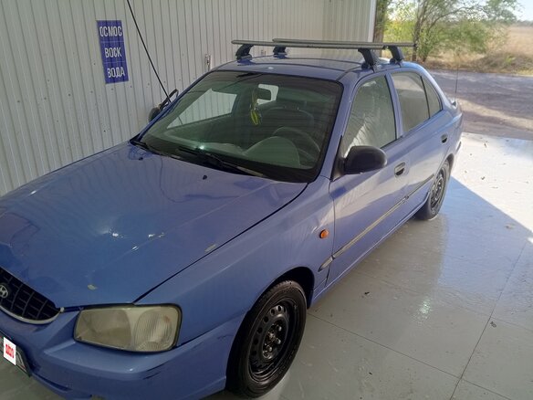 2005 Hyundai Accent ТагАЗ II, фиолетовый, 220000 рублей - вид 2