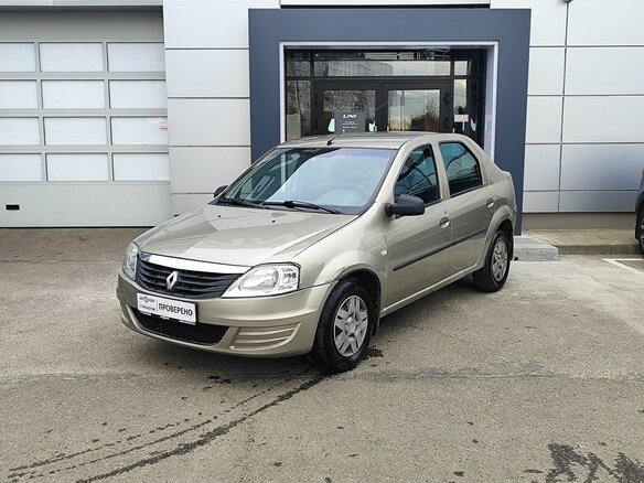 2010 Renault Logan I Рестайлинг, бежевый, 339000 рублей
