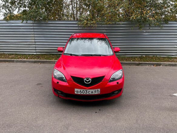 2007 Mazda 3 I (BK) Рестайлинг, красный - вид 1