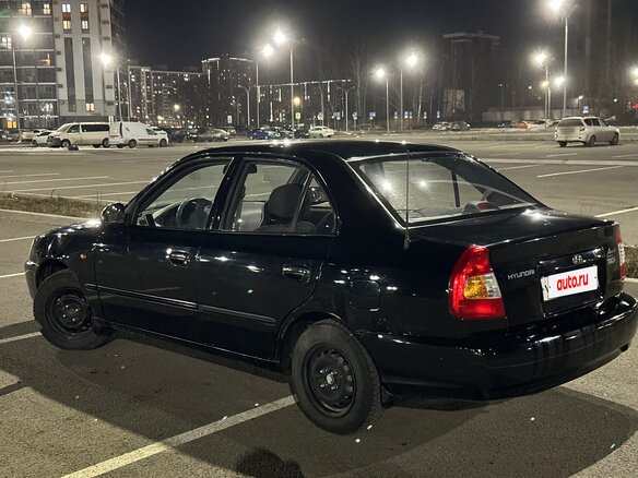 2011 Hyundai Accent ТагАЗ II, чёрный, 375000 рублей - вид 3