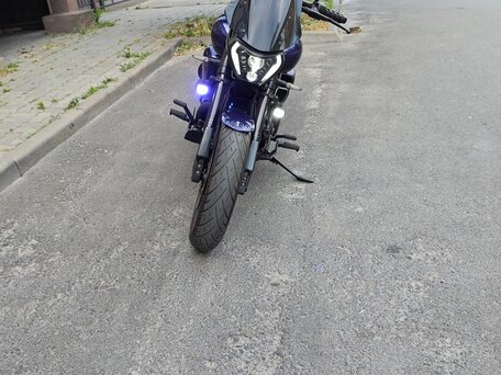 2002 Yamaha XV 1700 Warrior, синий, 880000 рублей, вид 3