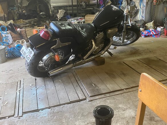 1992 Honda Steed 400, чёрный, 260000 рублей - вид 7