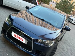 2012 Mitsubishi Lancer X Рестайлинг, синий, 910000 рублей, вид 3