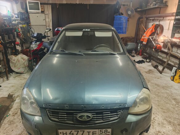 2008 Lada (ВАЗ) Priora I, серый, 90000 рублей