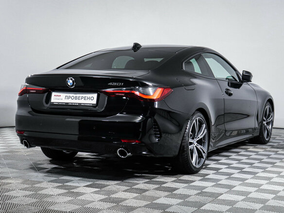 2021 BMW 4 серии 430i G22, G23, G26, чёрный, 4950000 рублей - вид 4