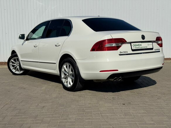 2014 Skoda Superb DSG II Рестайлинг, белый - вид 6