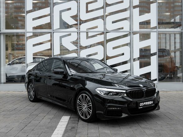 2018 BMW 5 серии 530i xDrive VII (G30/G31/G38), чёрный, 3399000 рублей