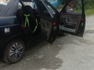 1998 Lada (ВАЗ) 2110, чёрный, 75000 рублей, вид 4