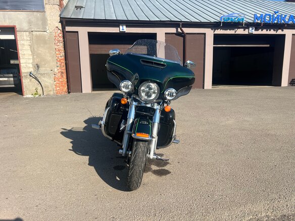 2015 Harley-Davidson Electra Glide, зелёный, 1200000 рублей - вид 5