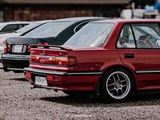 1990 Honda Civic IV, красный, 600000 рублей, вид 5