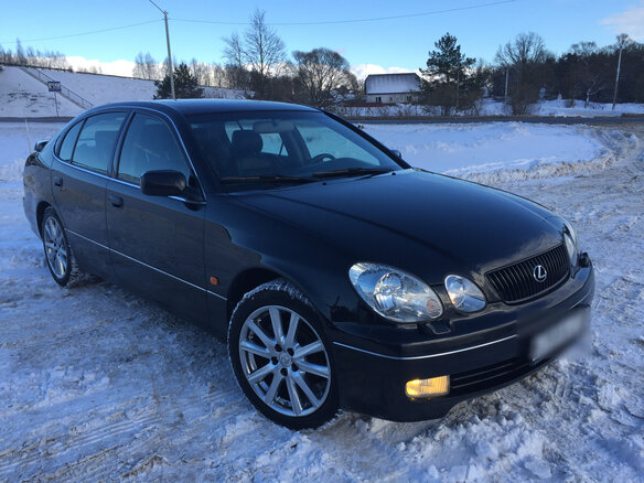 2004 Lexus GS 300 II Рестайлинг, чёрный - вид 12