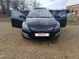 2016 Hyundai Solaris I Рестайлинг, чёрный, 770000 рублей, вид 4