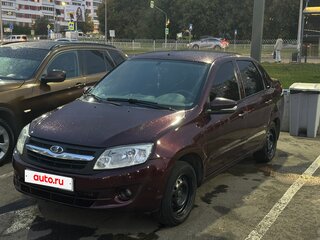 2013 Lada (ВАЗ) Granta I, красный, 375000 рублей, вид 2
