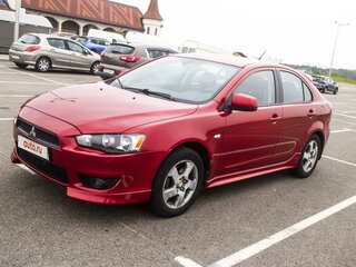 2008 Mitsubishi Lancer X, красный, 595000 рублей, вид 2