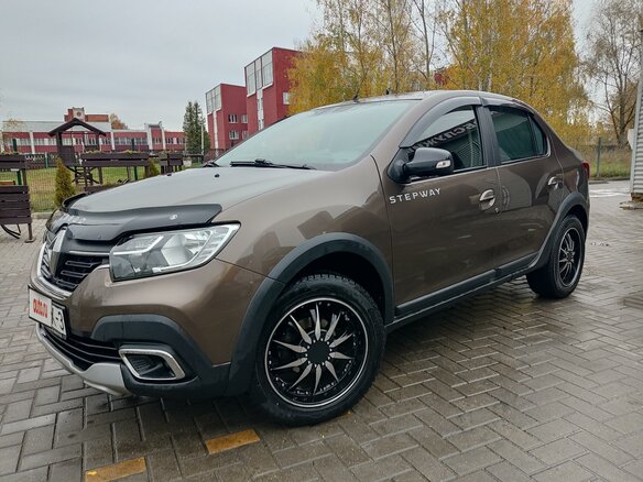 2019 Renault Logan Stepway II Рестайлинг, коричневый, 980000 рублей