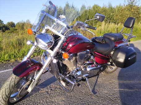 2007 Honda VTX 1800, пурпурный, 780000 рублей, вид 4