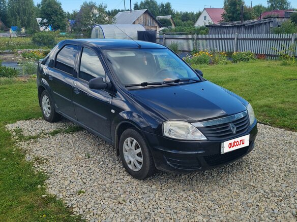 2012 Renault Logan I Рестайлинг, чёрный, 590000 рублей - вид 1