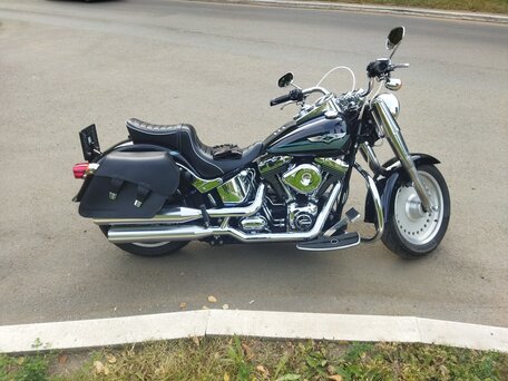 2008 Harley-Davidson Fat Boy, чёрный, 1350000 рублей, вид 1