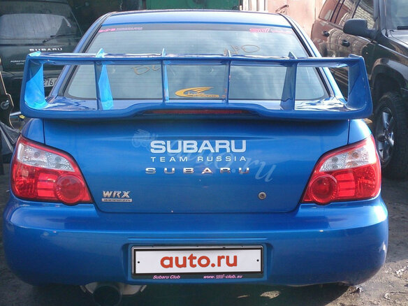 2004 Subaru Impreza WRX II Рестайлинг 1, синий - вид 4