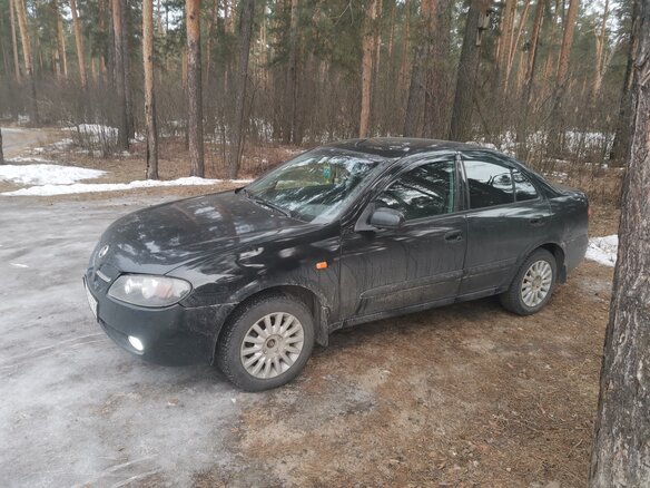 2005 Nissan Almera II (N16) Рестайлинг, чёрный, 360000 рублей - вид 1