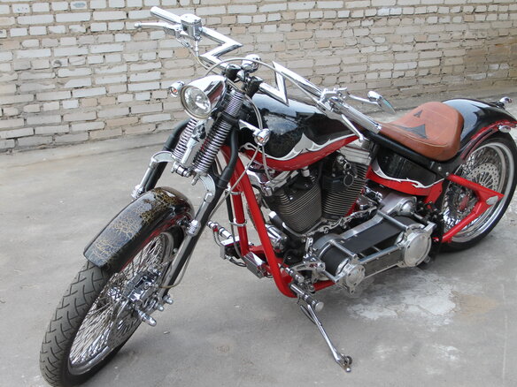 2013 Harley-Davidson Softail Custom, чёрный, 1350000 рублей - вид 8
