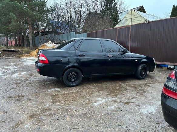 2009 Lada (ВАЗ) Priora I, чёрный, 360000 рублей - вид 6