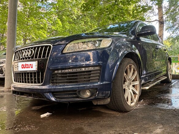 2008 Audi Q7 I (4L), синий, 1450000 рублей - вид 3