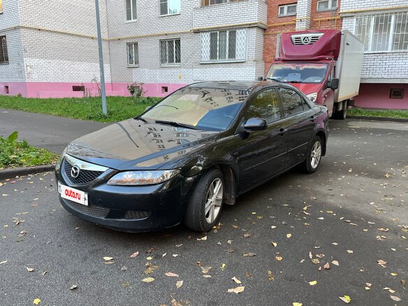 2005 Mazda 6 I (GG) Рестайлинг, чёрный, 435000 рублей - вид 1