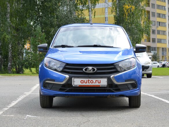 2021 Lada (ВАЗ) Granta I Рестайлинг, синий, 720000 рублей - вид 1