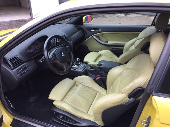 2002 BMW M3 III (E46), жёлтый - вид 12