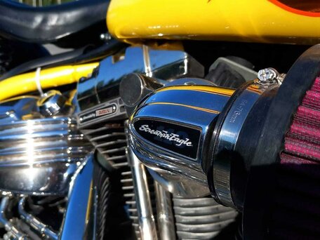 2008 Harley-Davidson Springer Softail, жёлтый, 1300000 рублей, вид 5
