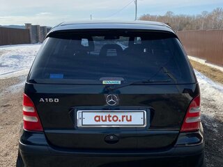 2003 Mercedes-Benz A-Класс 160 I (W168) Рестайлинг, чёрный, 440000 рублей, вид 2