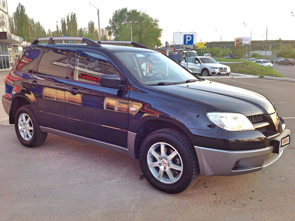 2007 Mitsubishi Outlander I, чёрный