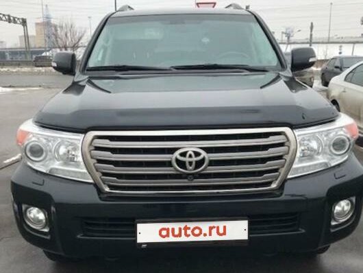2014 Toyota Land Cruiser 200 Series Рестайлинг 1, чёрный - вид 3