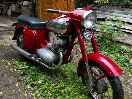 1978 Jawa 350/360, красный, 200000 рублей, вид 2