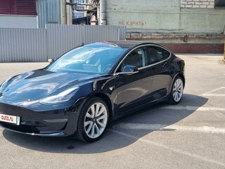 2018 Tesla Model 3 Long Range I, чёрный, 1477496 рублей, вид 3