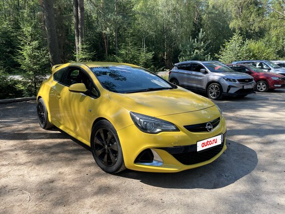2013 Opel Astra OPC J, жёлтый, 1100000 рублей - вид 7